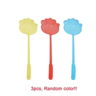3PCS Plastic Swat Pest Control Large Hand Shaped Insect Fly Mosquito Bug Killer Swatter Color Random