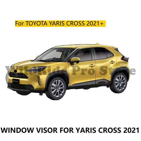 Weather Shield for TOYOTA YARIS CROSS 2021+ Car Door Rain Guard Side Windows Sun Visor Wind Deflecto