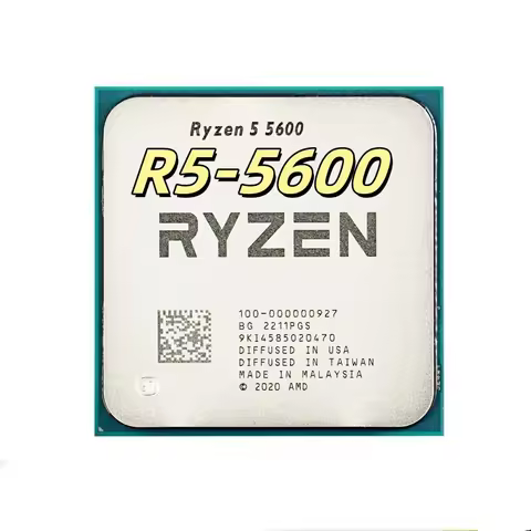 Ryzen 5 R5 5600 3.5GHz 6-Core 12-Thread CPU Processor 65W L3=32M