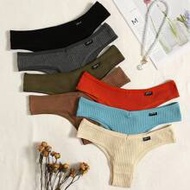 7pack Letter Patched Detail Panty