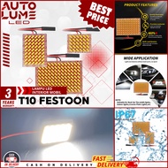 MERAH T10 Festoon 54/117 LED Car Interior Light - Red Ceiling Light - 3 Year Warranty