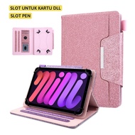 Casing ADVAN Tab Sketsa 3 2 1 10.1 Inch 2023 Flip Case Cover Kesing Tablet Standing Rotate Slot Pen Stylus Impor High Quality Sarung Motif Pink Leather