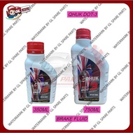QHUK BRAKE FLUID DOT3 (350ML)(750ML) BRAKE OIL DOT-3 RED MINYAK BRAKE