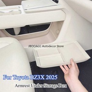 For Toyota BZ3X 2025 Car Central Control Armrest Under Organizer Lower Storage Box Interior Decorati
