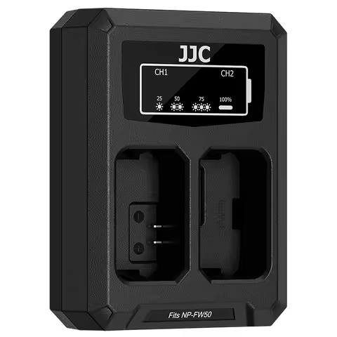 JJC Camera Battery Charger For Sony ZV-E10 A7 A7R A7S A7RII A7II A7SII A7S a6000 a6100 a6300 a6400 a