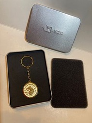 全新 滙豐銀行 HSBC 2024 龍年吊飾 鑰匙圈紀念品 龍年行大運金色鑰匙圈 收藏品