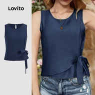 Casual Plain Asymmetrical Tank Top for Women L123ED655
