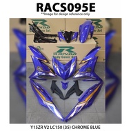 RAPIDO COVER SET CUSTOM Y15ZR V2 BLUE，GREY，WHITE（STICKER TANAM）