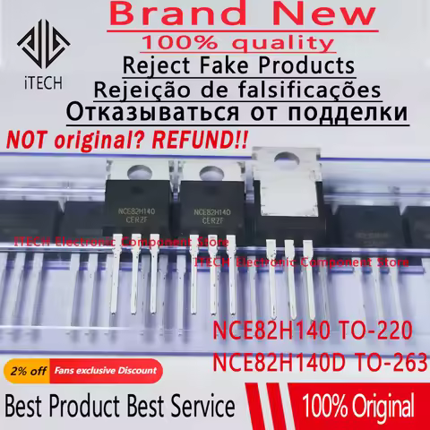 10pcs/lot Original NCE82H140 TO-220 NCE82H140D TO-263 N-channel MOS FET 82V 140A 100% New and Genuin