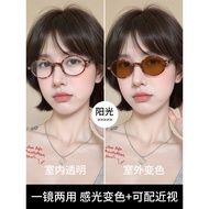 spek mata spek mata silau Tianshu Photochromic Glasses Can Be Equipped with Degree Myopia Sunglasses