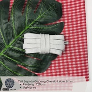 ORLIM LACES Classic Flat Shoelaces 327/574 Lightgrey Width 8mm