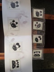 水墨熊貓白銀郵票