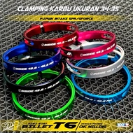 CARBON CLAMP 34 35 INTAKE CLAMPING NINJA R RR SS M CARBON BINDING CLAMP SIZE 34 35 CNC