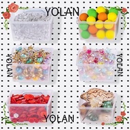 YOLANDAGOODS Pegboard Bins, PP Pegboard Hooks, Pegboard Box