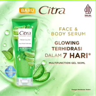 Citra Face & Body Serum Glow Multifuction Gel Aloe Vera Gel 180ml - Moisturizer untuk Melembabkan Ku