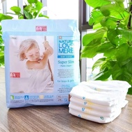 Bỉm dán/quần NATURE LOVE MERE nội địa Hàn Quốc Super Slim/Long Night size S26/M24/L22/XL20/XXL18