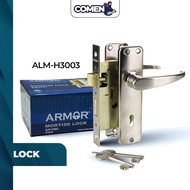 ARMOR Mortise Lock ALM-H3003 Mortice Lockset 3-Lever Door Handleset Kunci Pintu Grill Besi