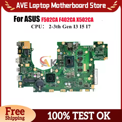 X502CA Laptop Motherboard For ASUS VivoBook F402CA X502C F502CA X502CA Notebook Mainboard With I3 I5