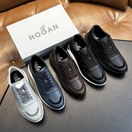 8VCD Hogan Factory Direct New Thick-Soled Height-Increasing Shoes Round-Toe Lace-Up Versatile Genuin