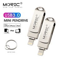 Metal mini USB Flash Drive 128gb OTG Pen Drive 32gb 64gb 16gb Usb 3.0 Flash Disk for iPhone X/8 Plus/8/7 Plus USB Memory Stick