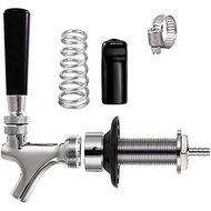 Shank Draft Beer Faucet Kit Craft Beer Tap Chrome Plated Rustproof Beer Faucet Stainless Core Beer K