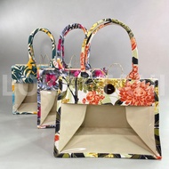 Floral Mica Canvas Bag Transparent Mica Hampers Bag/ Medium Mica Canvas Bag/
