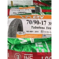 Motorcycle Tyre Tayar Tubeless 70/90-17 70/90/17 80/90 17 80/90/17 120/70/17 Bunya Maxxis Diamond Brand CRV CMI Rubber