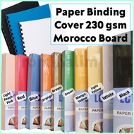 ㍿ ◄ ♞Paper Binding Cover Morocco Board 230 gsm Book Cover A4 Short Long
