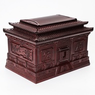Fu Anxiang Urn Box Solid Wood Ebony Male Female Longevity Box Log Small Coffin Funeral Supplies 3.9