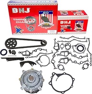 DNJ TK601WP Timing Chain Kit with Water Pump for 1980-1986 Nissan 200SX 510 720 2.0L-2.2L L4 8V SOHC