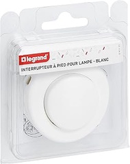 LEGRAND, Foot Switch for Floor Lamps, Replacement Switch, Round, Diameter 65 mm, 1-Pole, 2A, 250V, I