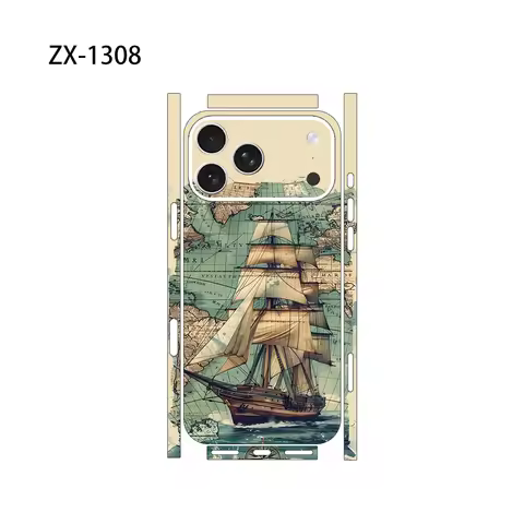 Colorful Decal Skin Wrap for IPhone17 16 15 14 Pro Max Back Skin Cover Protection Premium Decal Stic
