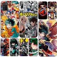 Case For Samsung Galaxy A8 A6 PLUS A9 2018 Back Cover Soft Silicon Phone black tpu My hero academia