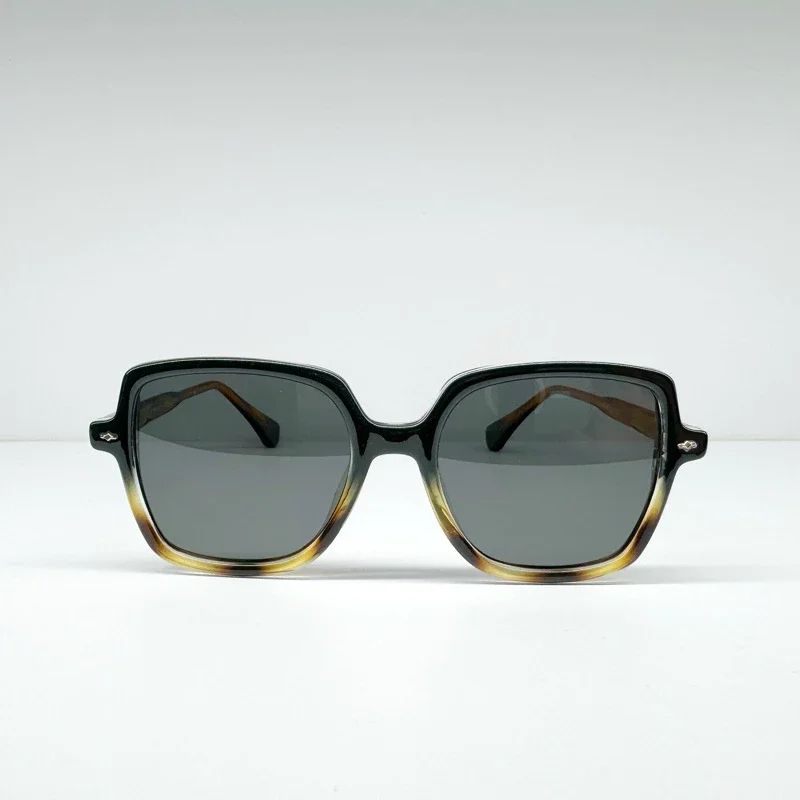 แว่นกันแดด KIRARI JAPAN 🇯🇵 เลนส์ดำกรอบกระ Polarized ขนาด 49-19-151 UV400 แท้ พร้อมอุปกรณ์ คุณภาพญี่ป