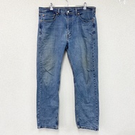 Levi's 505 牛仔褲，拉鍊門襟，靛藍色，W36 碼，古著。