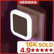 READY STOCK HERMAN 😍 Lampu Tidur Auto Motion Sensor LED Night Light Lamps Children Bedroom Wall Moun