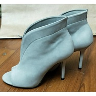 Second-Hand ALDO Counter High Heels Fish Mouth Shoes Suede