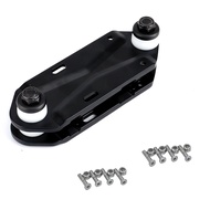 Waterborne Rail Adapter Surfskate Truck Fits Any Board - Carve &amp; Cruise Like a Surfboard,Rail Adapter,Black