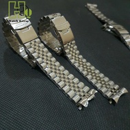 Strap Tali Jam Tangan Rantai Stainless Solid Curve 22Mm