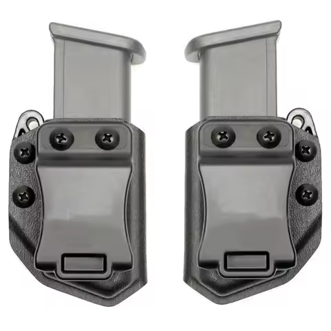 IWB OWB 9mm .45 ACP Belt Clip Stack Magazine Pouch Holster Mag Carrier for Gk CZ HK SIG Pistol Airso