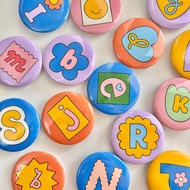 Annasya Collection Pin Brooch Press Pin 32mm Brooch Lapel Pin Badge Cute Cartoon Design Backpack Bad