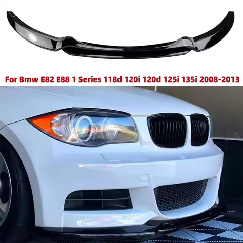 For Bmw E82 E88 1 Series 118d 120i 120d 125i 135i 2008-2013 4Pcs Front Bumper Splitter Lip Car Canar