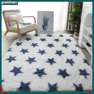greatdream|  Cozy Area Rug Super Soft Rug Soft Star Tie-dye Area Rug Non-slip Washable Shaggy Carpet