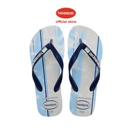 Havaianas Men's Top Nations I Flip Flops-White/Navy Blue