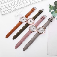 Women Arabic Numbers Quartz Watch Ladies Casual Leather Strap Wristwatches