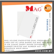 MAG Barrier XClone Encrypted Dual Frequency Card UHF 919MHz + ID EM 125KHz Not Writable CDUE133L
