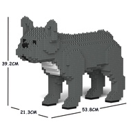 Jekca French Bulldog Building Blocks สัตว์เลี้ยงตุ๊กตาสุนัขของขวัญสําหรับ开วันเกิดขนาดเล็กพลาสติกของเ