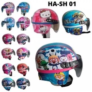 Helm Anak Lucu Unik Motif KARTUN lucu Usia 1 - 4 Tahun / HELM BOGO ANAK