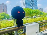 國美館衍生文創小物 MoMo 公仔布偶  附半透明束口袋