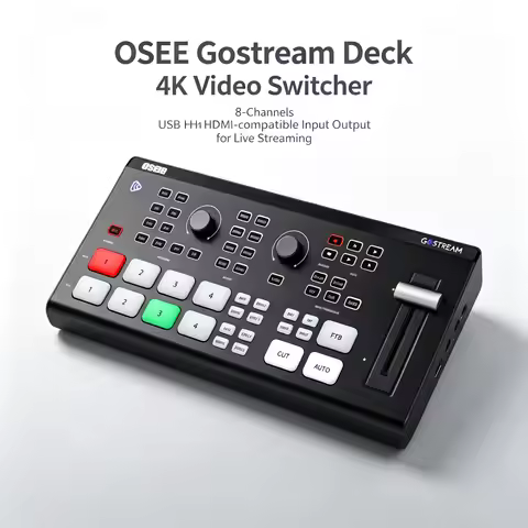 OSEE GoStream Deck Multi Camera Switcher 4K Resolution 8 Channel HDMI-compatible for Studio Live Str